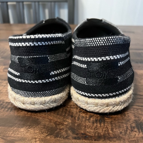 Toms Alpargata Rope- Black Stripe - Picture 3 of 5
